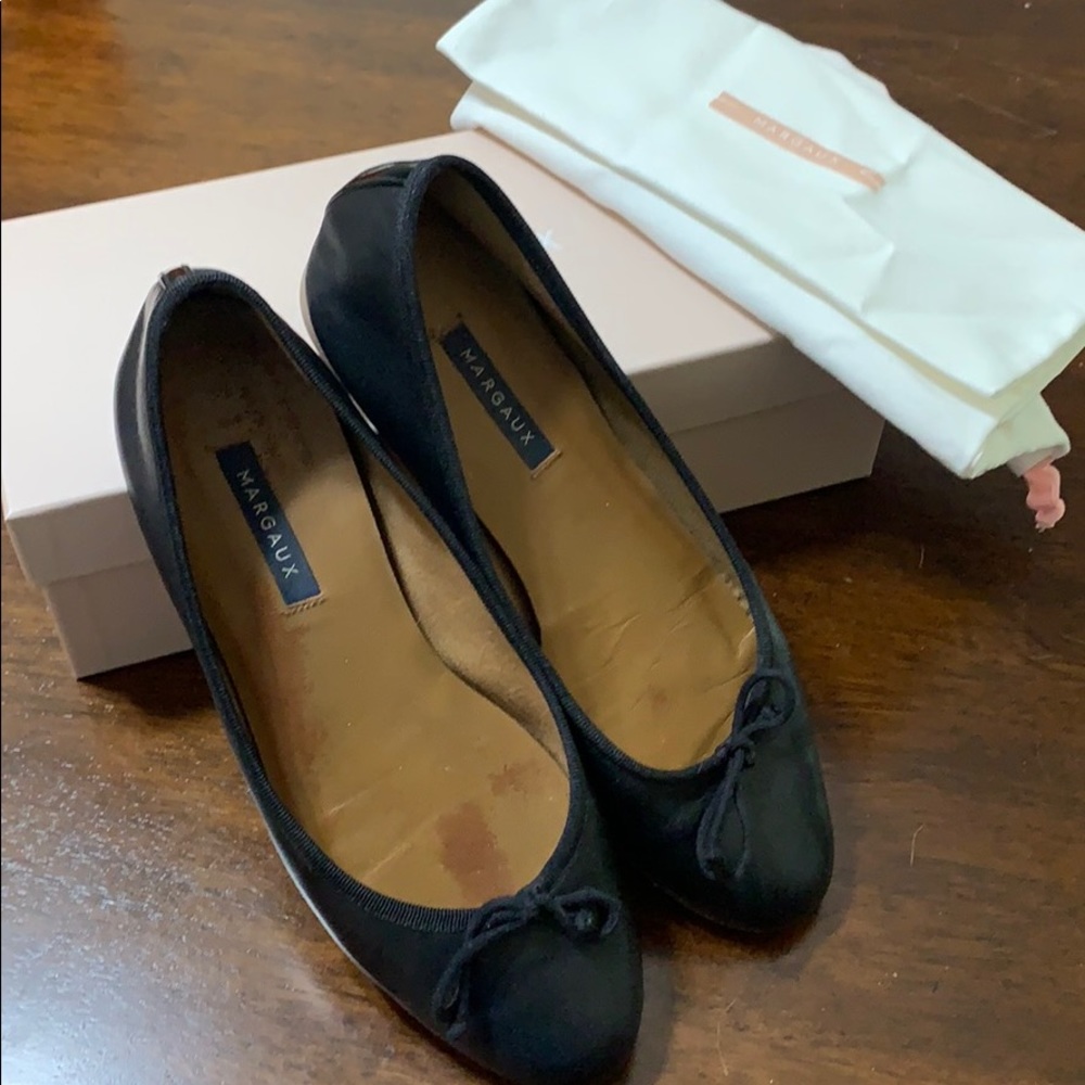 Margaux The Demi black nappa leather ballet flat